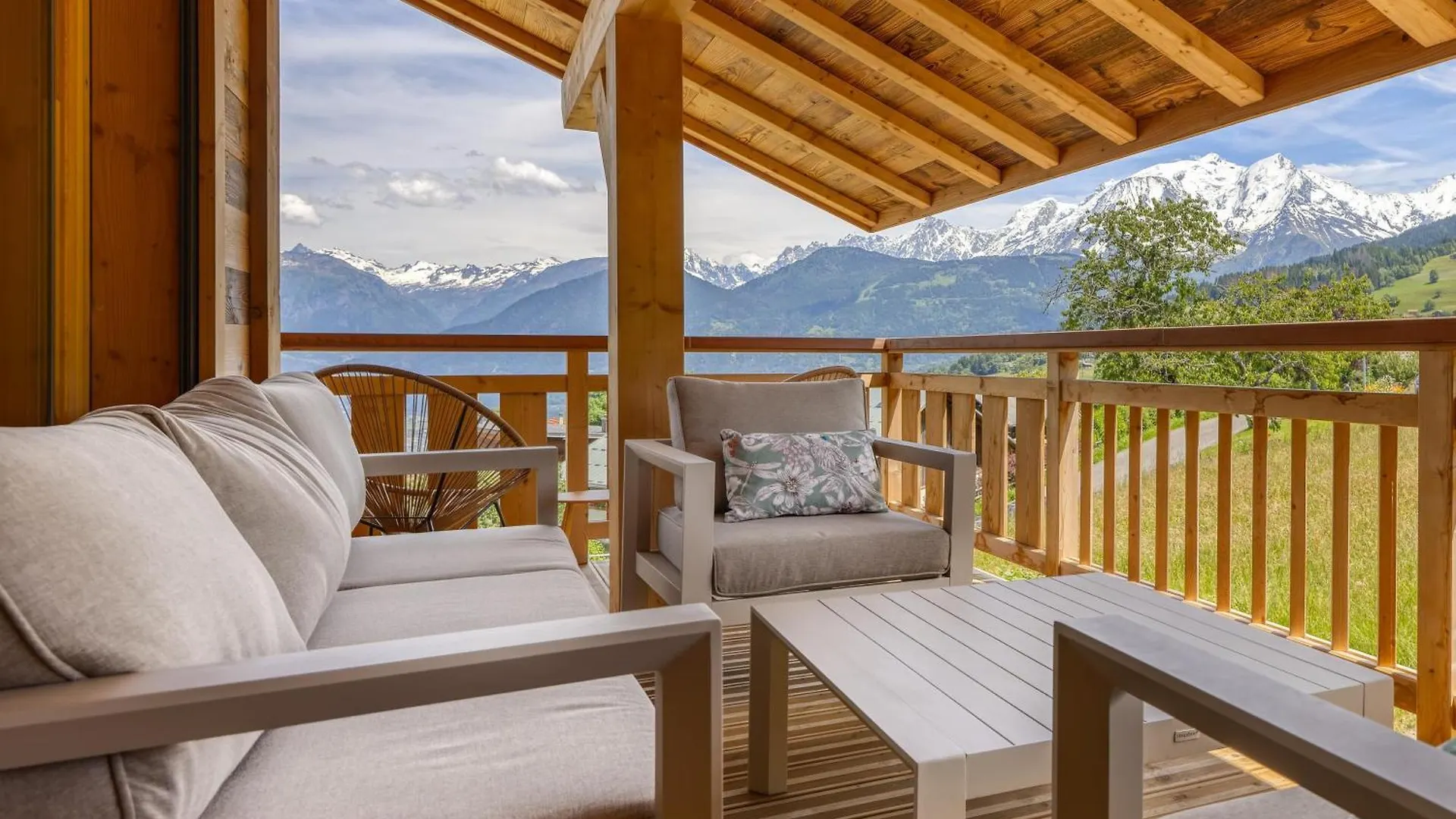 Chalet D'Exception Centre Combloux - Vue Panoramique Eglise, Mont Blanc