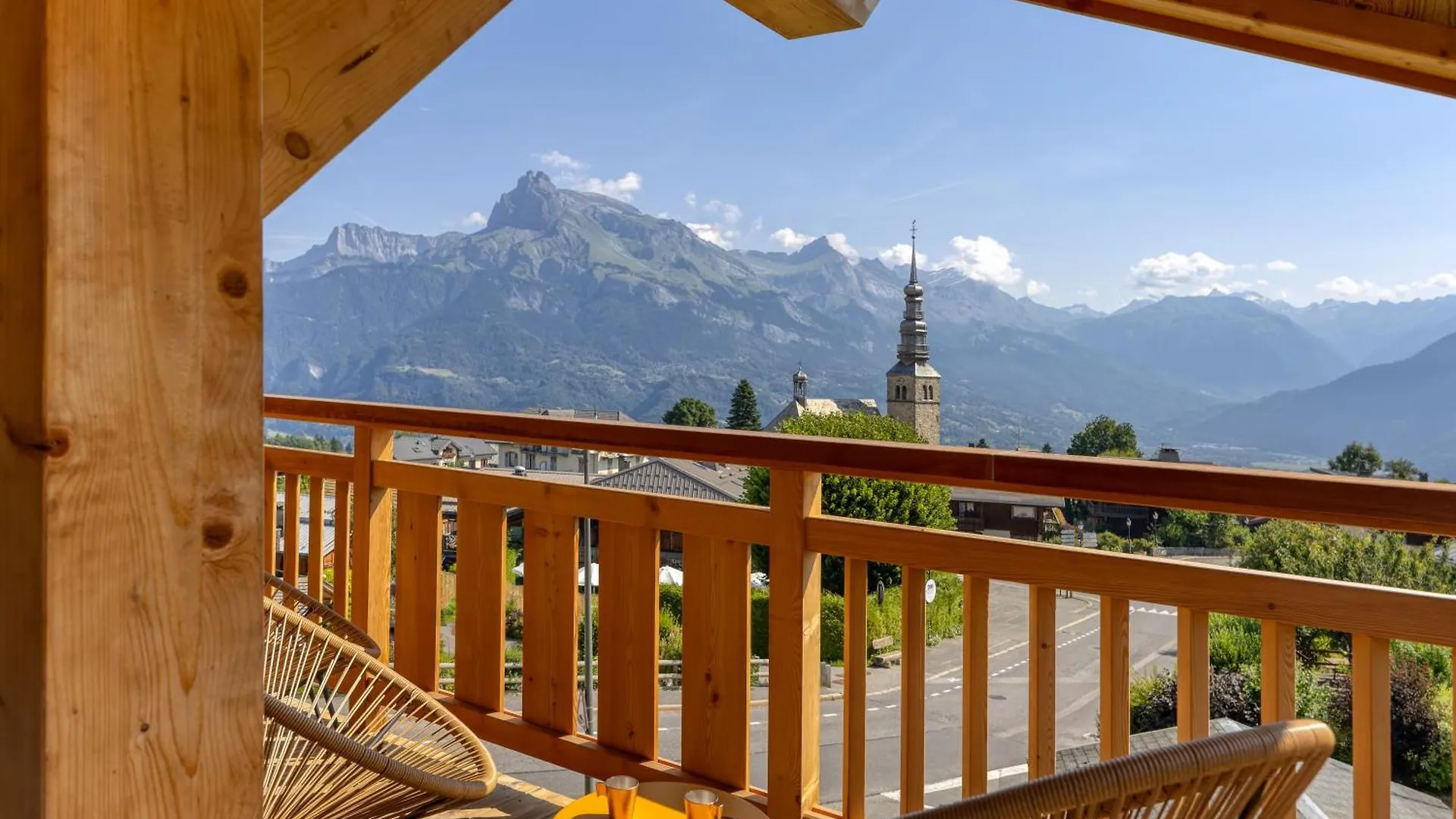 Chalet D'Exception Centre Combloux - Vue Panoramique Eglise, Mont Blanc