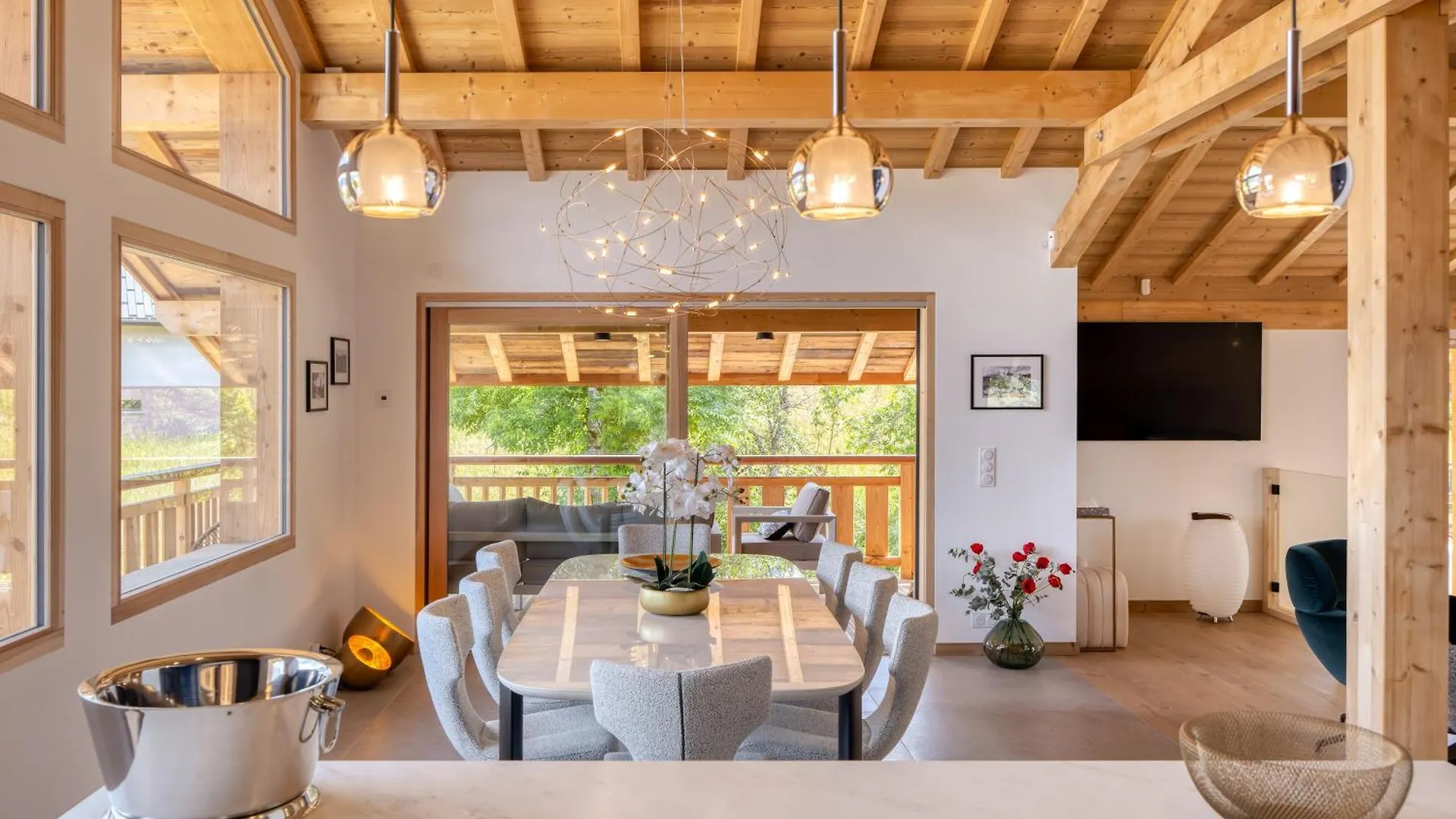 Chalet D'Exception Centre Combloux - Vue Panoramique Eglise, Mont Blanc France