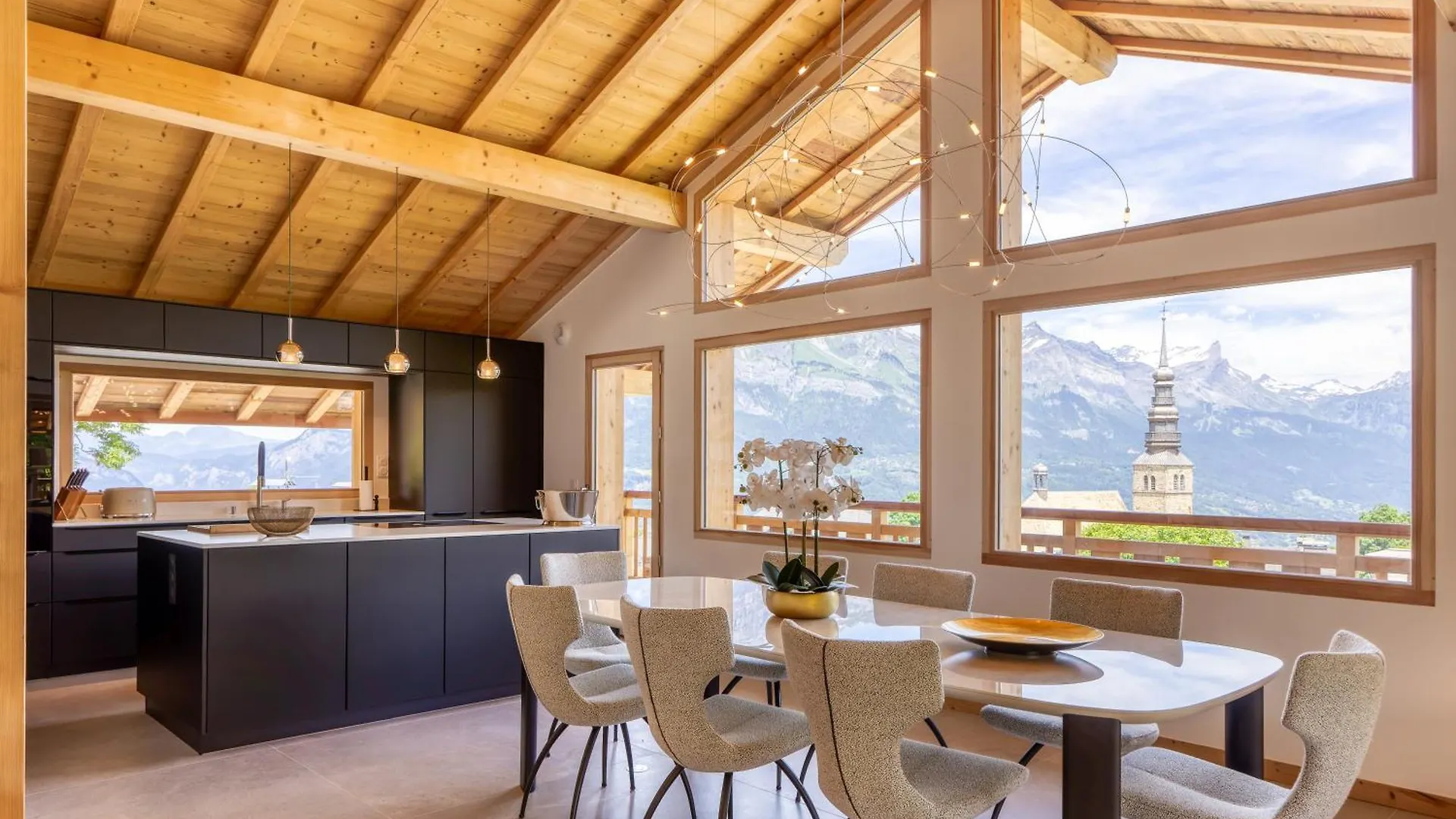 Chalet D'Exception Centre Combloux - Vue Panoramique Eglise, Mont Blanc 0*,