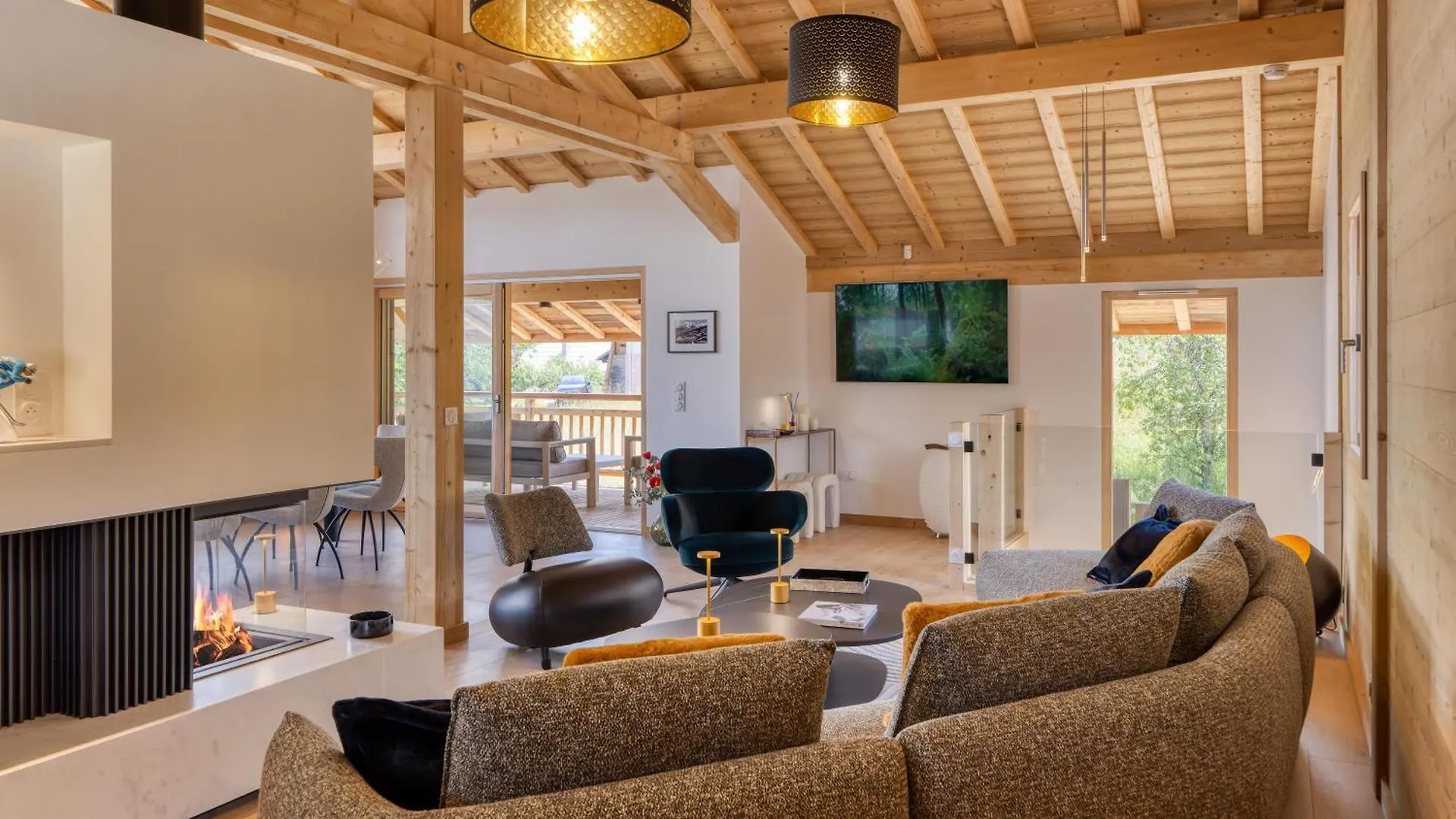 Chalet D'Exception Centre Combloux - Vue Panoramique Eglise, Mont Blanc